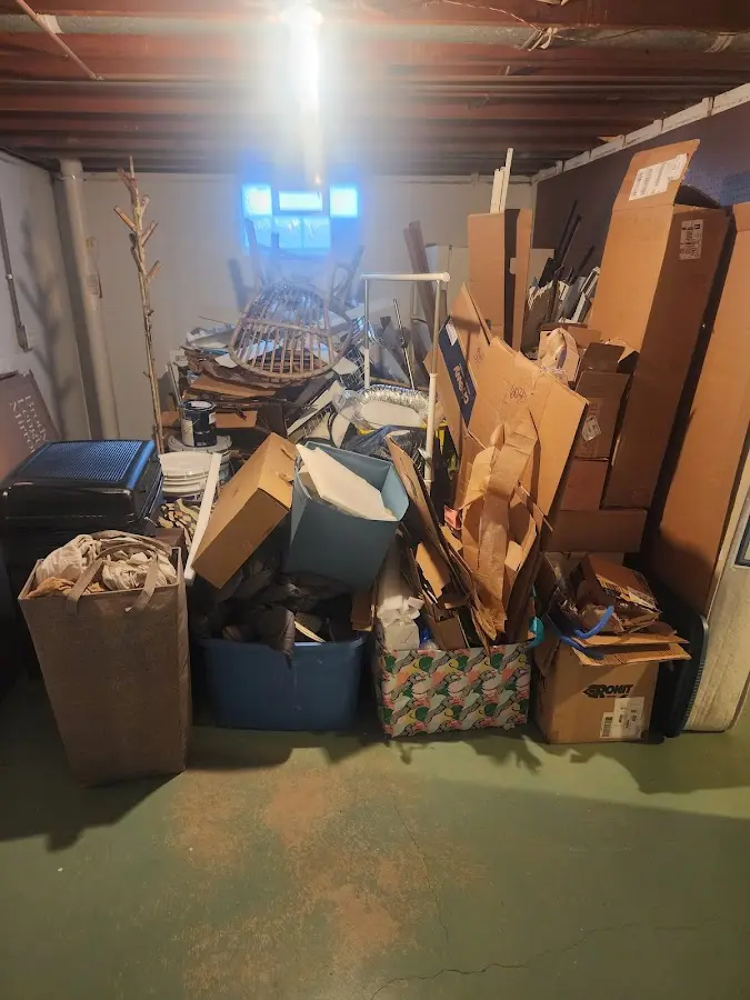 Roll-off dumpster container at job site for Roll Off Dumpster Rental in Weatherford